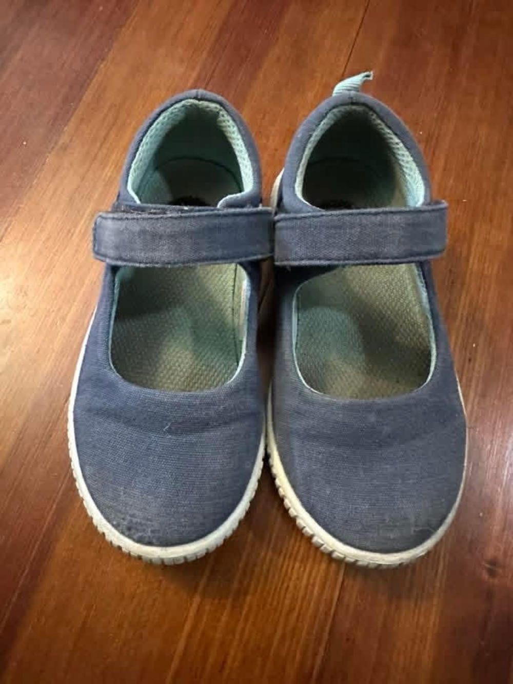 Livie and Luca toddler 9 Kids Navy Canvas Mary Jane Shoes play condition